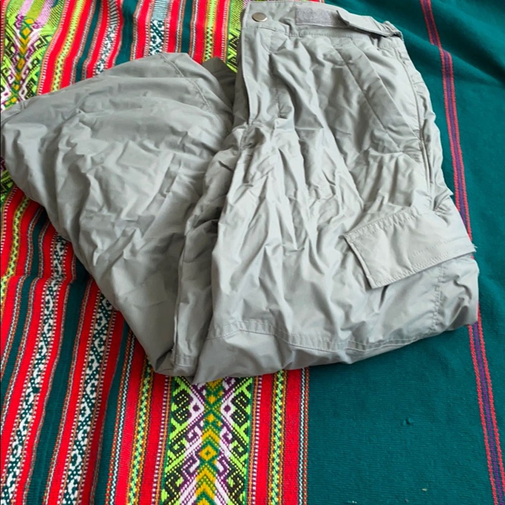 Grey snow pants